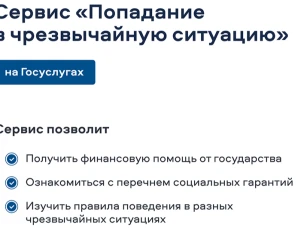 Цифровой сервис «Чрезвычайная ситуация» на Едином портале государственных и муниципальных услуг